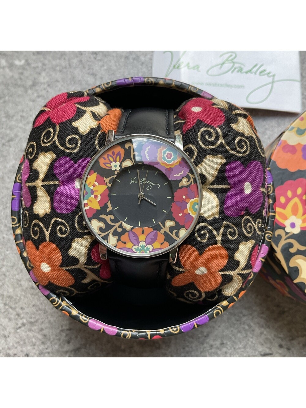 Vera Bradley Floral Watch Suzani from Winter 2011 Collection New Old Stock S2